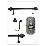 RUSTIKCIM ANTİK RUSTİK FON PERDE ASKISI TTMFÜME002-100CM