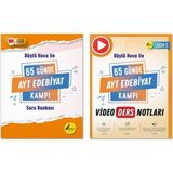Rüştü Hoca Yayınları 65 Günde AYT Edebiyat Video Kamp Ders Notları ve Soru Bankası (2 Kitap) -