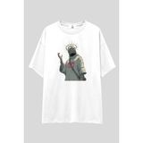 Rusty Halo Oversize T-Shirt | Unisex %100 Pamuk Siyah & Beyaz Baskılı Tasarım Tee