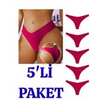 RUTBİL SPORTS Lazer Kesim Kadın Brezilya Külot 5'li PAKET BREZİLYA5
