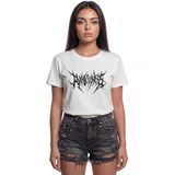 ''Ruthlessness'' Gotik Metal Yazı Baskılı %100 Pamuk Rahat Kesim Premium Kadın Tişört