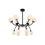 Ruum Store AV-60386-12BSY Siyah Boyalı Modern Avize