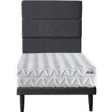 Ruum Store Violet Yatak Seti 90x190 cm Tek Kişilik Yatak Baza Başlık Takımı Orta Sert Yatak Mor Baza ve Başlığı