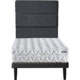 Ruum Store Violet Yatak Seti 90x200 cm Tek Kişilik Yatak Baza Başlık Takımı Orta Sert Yatak Mor Baza ve Başlığı