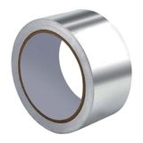 Ruvitape Alüminyum Folyo Düz Bant - 5 Adet - 48 mm x 25 m Yanmaz Folyo Bant Tamir İzolasyon Aspiratör Davlumbaz Egzost Flex Boru Soba Boru Bandı 5 Adet