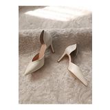 Ruxene Lotus Sivri Burun Sedef Stiletto 8cm Gelin Ayakkabısı