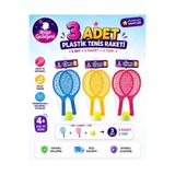 Rüya Gezegeni 3 Takım Oyuncak Plastik Tenis Raketi Karne Hediyesi Doğum Günü Hediyelik 16 cm Mini Boy (3 Set)