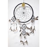 Rüya Kapanı, 27 cm, Siyah, Düş Kapanı, Dream Catcher