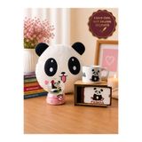 Rüya Kıyısı Panda Kutulu Kupa, Panda Yastık & Işıklı Orta Boy Panda Kar Küresi - Sevgiliye Arkadaşa Hediye