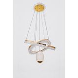 Rüya Modern Gold Tasarım Sarkıt Led Avize 3 Renk Işık Kristal Görünüm Oturma Odası Yemek Odası Salon Yatak Odası