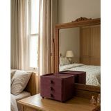 Rüya Sepeti Mini Çekmeceli Organizer Dolap - Bordo