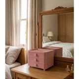 Rüya Sepeti Mini Çekmeceli Organizer Dolap - Pembe