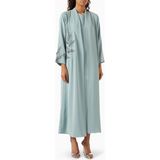 Ruya Studio Şık Taş Işlemeli Abaya Modern Kadınlar Için Konfor ve Zarafeti Bir Arada Sunuyor - Yeşil - 56