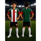 Rüya Vadisi Çocuk Halı Saha Futbol Forması Seti Yeşil-Beyaz Forma+Şort+Çorap - 9 - 10 Yaş - Yeşil - Beyaz