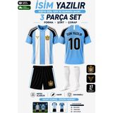Rüya Vadisi Kişiye Özel Isim Yazılır Çocuk Halı Saha Futbol Forması Seti Mavi-Siyah Forma+Şort+Çorap - 9 - 10 Yaş - Mavi - Siyah