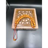 Rüzgar Gölü Herazon Hareli Osmanlı Benzetme Sıkma Kehribar Tesbih (11x10 mm) OT-SKM-KHRBR-021