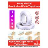 Rüzgar Kesici Ses Böcek Toz Önleyici Yalıtım Kapı Pencere Isı Izolasyon Şeffaf Şerit Bant 5mt 1 Adet