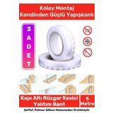 Rüzgar Kesici Ses Böcek Toz Önleyici Yalıtım Kapı Pencere Isı Izolasyon Şeffaf Şerit Bant 5mt 3 Adet