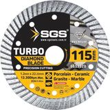 Rüzgar Makina SGS2320 Sgs Turbo Elmas Kesici (115*1,2 Mm)