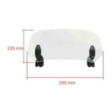 Rüzgar Saptırıcı Cam ( Deflektör ) Ayarlanabilir Asansörlü 295 X 135 Mm Şeffaf GGM-CHN1051