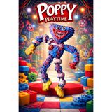 Rüzgar Tasarım Poppy Playtime Yaralı Mavi Canavar Eklemli Oyuncak Bacakları Ve Kolları Hareketli Figür