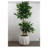 RUZGARCİCEK Rüzgar Yapay Çiçekçilik 110 cm 2 gövdeli Bambu Ağacı ( Saksı Modeli Degisebilir)