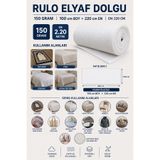 RuzgarHome 150 Gr Rulo Metrelik Vatka Elyaf 220cm En | Seccade, Pike, Yorgan Dolgusu