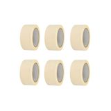 RüzgarShop 6 Adet Maskeleme Bandı Boya Bandı 48mm X 25m Kağıt Bant