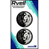 Rvell Aslan İkili Damla Sticker 5X5 01
