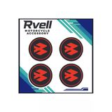 Rvell Bajaj Uyumlu Koruma Takozu Damla Sticker 4Lü 04