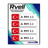 Rvell Beyaz Kan Grubu Damla Sticker 4 Lü A+