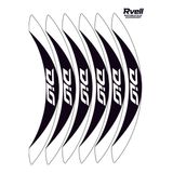 Rvell Honda Dio Uyumlu Jant Şeridi Seti - 12 Parça ( Siyah - Beyaz) 001
