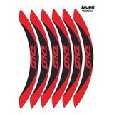 Rvell Honda Dio Uyumlu Jant Şeridi Seti - 12 Parça ( Siyah - Kırmızı) 005
