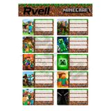 Rvell İsim Etiketi Mınecraft Desenli 20 Adet 008