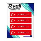Rvell Kırmızı Kan Grubu Damla Sticker 4Lü A-