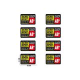 Rvell Motosiklet Kan Grubu Sticker Set 8 Adet (Ab+)