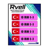 Rvell Pembe Kan Grubu Damla Sticker 4Lü 0+