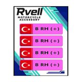 Rvell Pembe Kan Grubu Damla Sticker 4Lü B-
