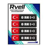 Rvell Siyah Kan Grubu Damla Sticker 4Lü 0+