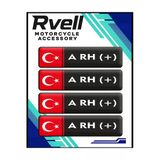 Rvell Siyah Kan Grubu Damla Sticker 4Lü A+