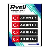 Rvell Siyah Kan Grubu Damla Sticker 4Lü Ab+