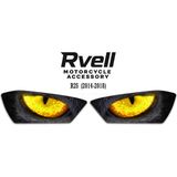 Rvell Yamaha R25 (2014-2018) Uyumlu Far Sticker Sarı