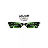 Rvell Yamaha R25 (2014-2018) Uyumlu Far Sticker X Techno Yeşil