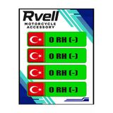Rvell Yeşil Kan Grubu Damla Sticker 4Lü 0-