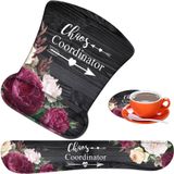 RVHOEZZM Ergonomik Mouse Pad, Mouse Bilek Dinlenme Pedi + Klavye Bilek Dinlenme Pedi + Bardak Altlığı, Bellek Köpüğünden Yapılmıştır, Kullanımı ve Bilek Ağrısını Gidermesi Kolay, Bilgisayar, Oyunlar, Ofis, Ev