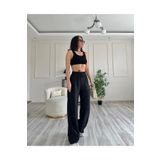 RW Gofre Kumaş Fitilli Tiril Tiril Bol Paça Pantolon