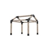 RWL Kamelya Pergola Bağlantı Seti – 10 Parça Metal Braket | 2.5 mm Kalınlık | 93 mm ve 85 mm