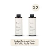 RX Beaute Makyaj Temizleyici Tonik - 3 In 1 Multi Active Toner - 2'li Set