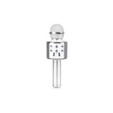 RXP Bluetooth Hoparlör Aux Usb Mikro Sd Kart Girişli Silver Karaoke Mikrofon Ws-858
