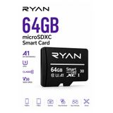 Ryan 64GB Micro SD Hafıza Kartı U3 V30 A1 SDXC 4K Video Destekli Yüksek Hızlı Telefon Kamera Drone Hafıza Kartı